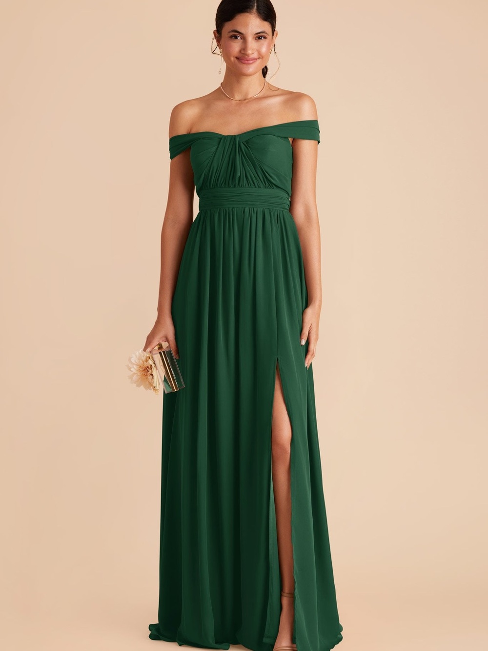 Birdy Grey Grace Forest Green with Side Slit size S